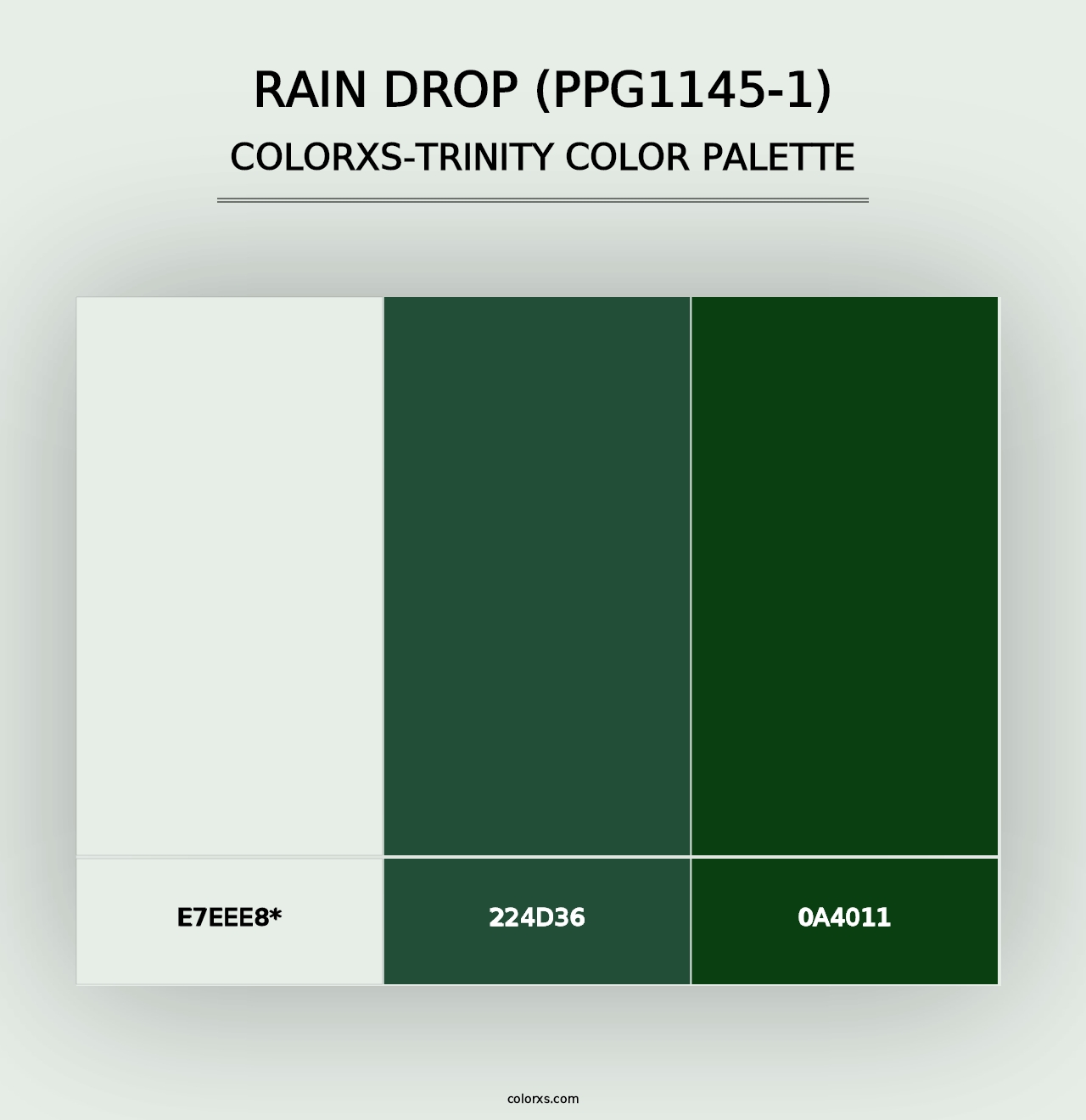 Rain Drop (PPG1145-1) - Colorxs Trinity Palette