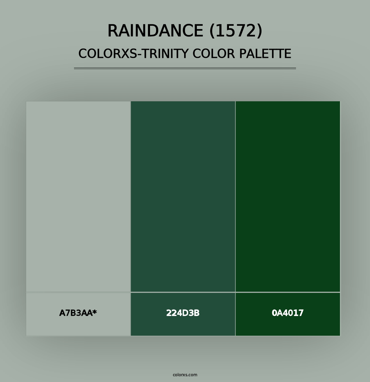 Raindance (1572) - Colorxs Trinity Palette