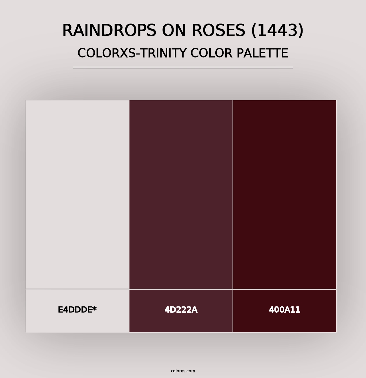 Raindrops on Roses (1443) - Colorxs Trinity Palette