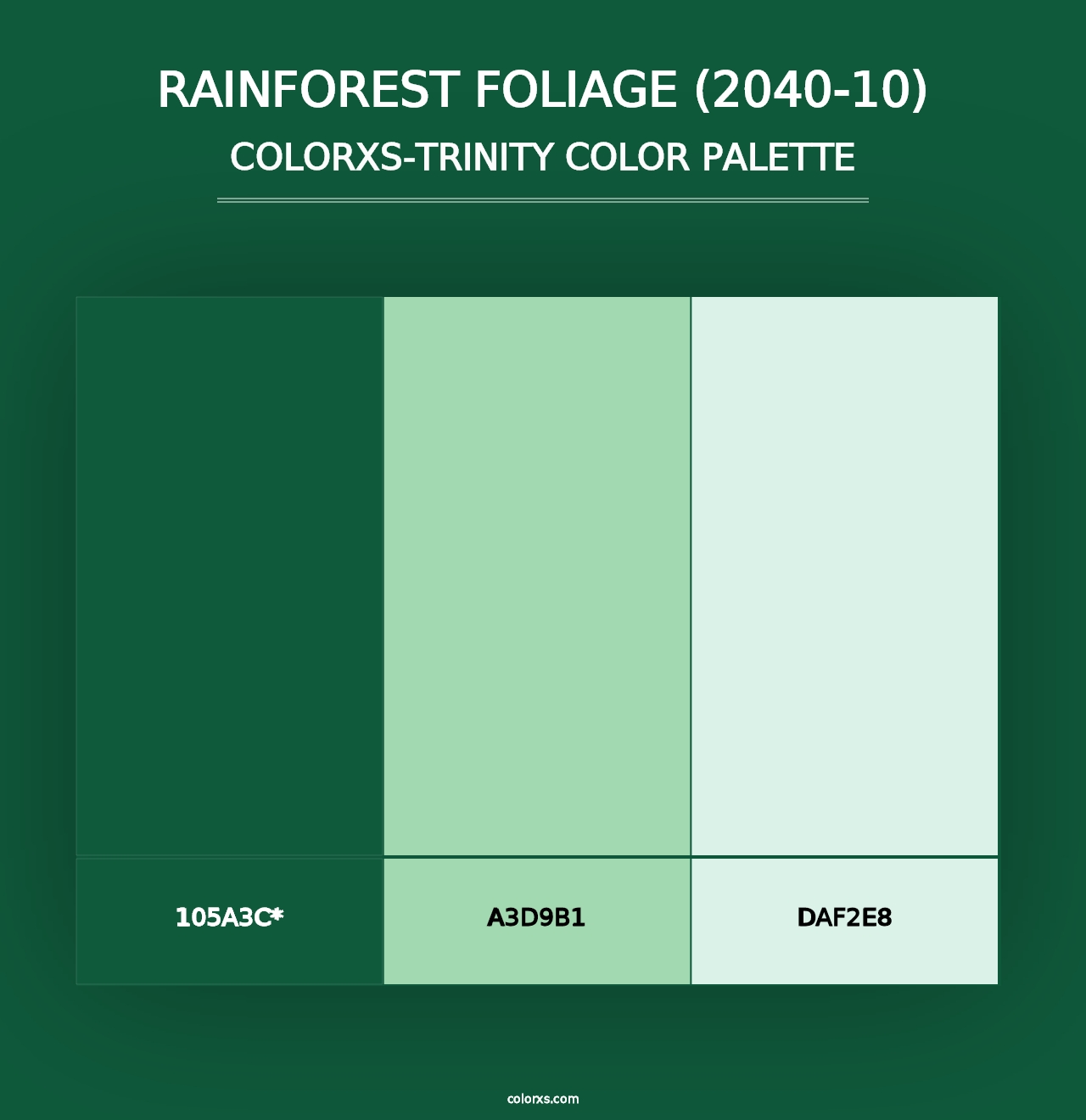 Rainforest Foliage (2040-10) - Colorxs Trinity Palette