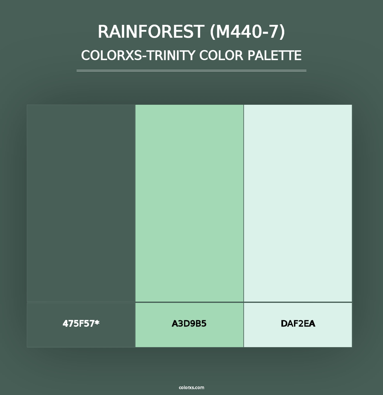 Rainforest (M440-7) - Colorxs Trinity Palette