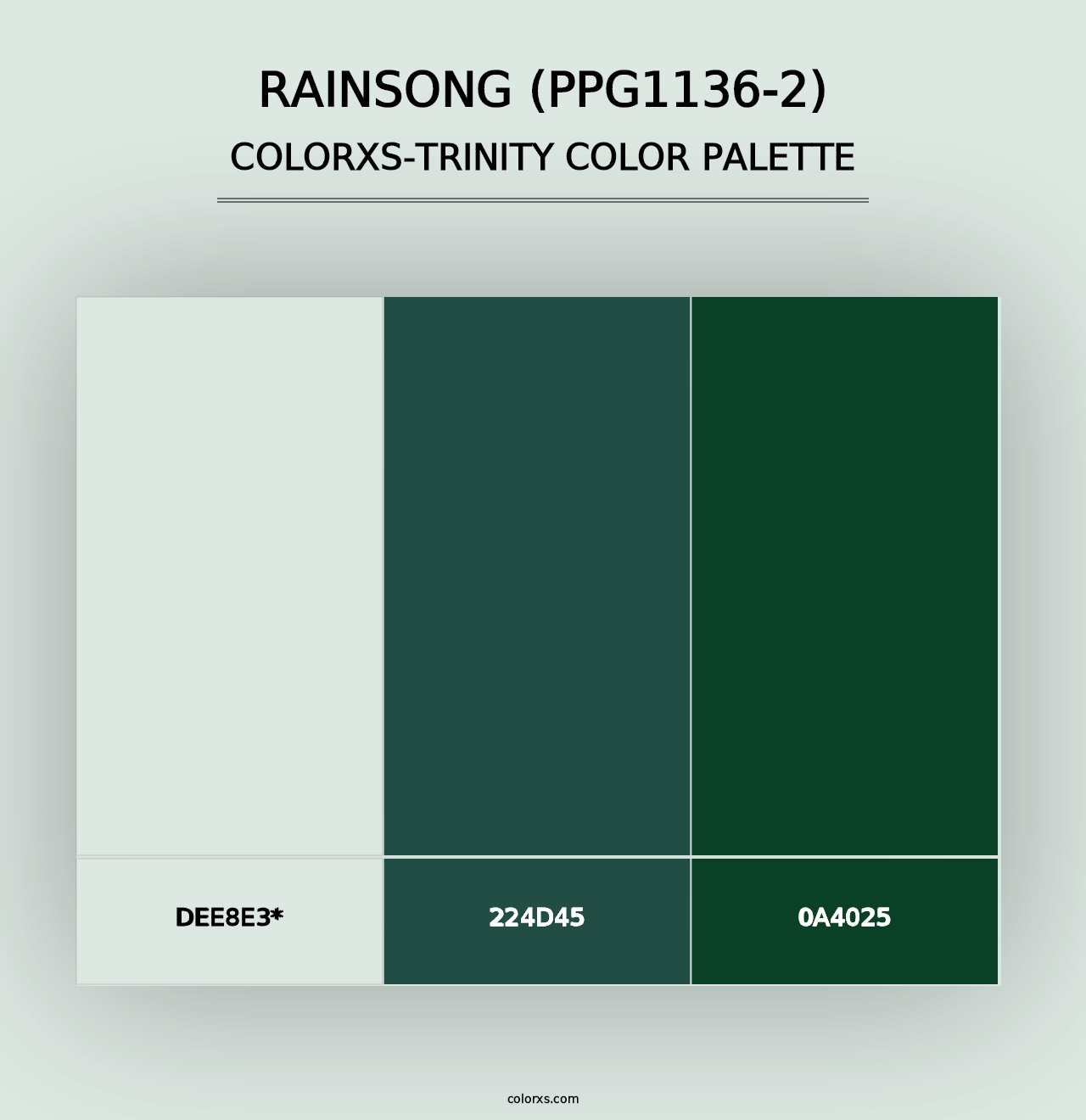 Rainsong (PPG1136-2) - Colorxs Trinity Palette