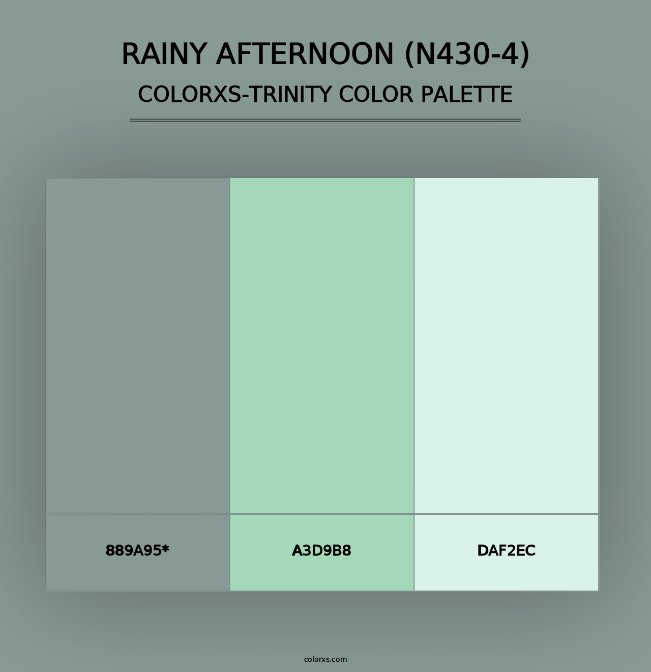 Rainy Afternoon (N430-4) - Colorxs Trinity Palette