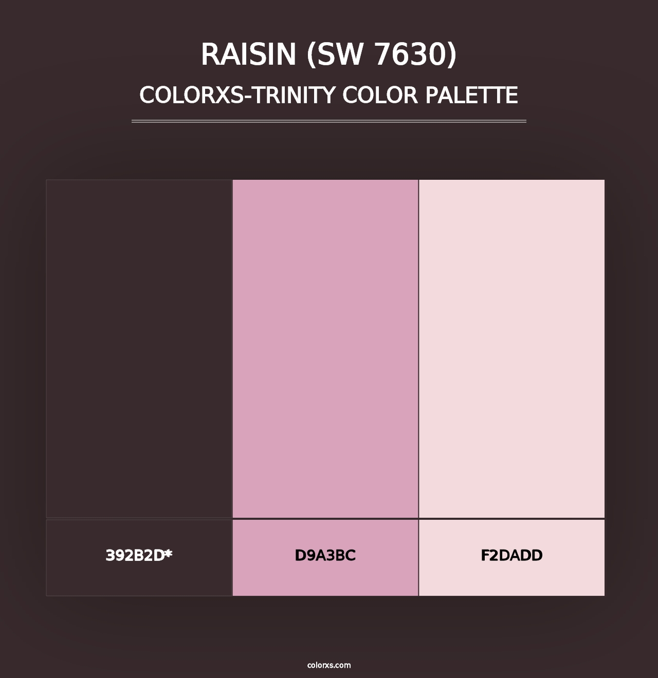 Raisin (SW 7630) - Colorxs Trinity Palette