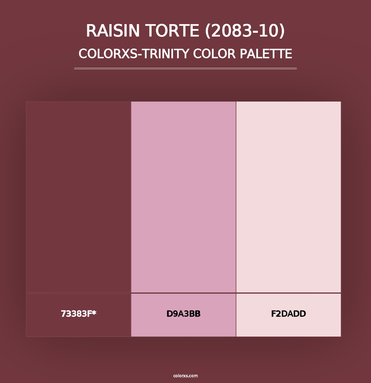 Raisin Torte (2083-10) - Colorxs Trinity Palette