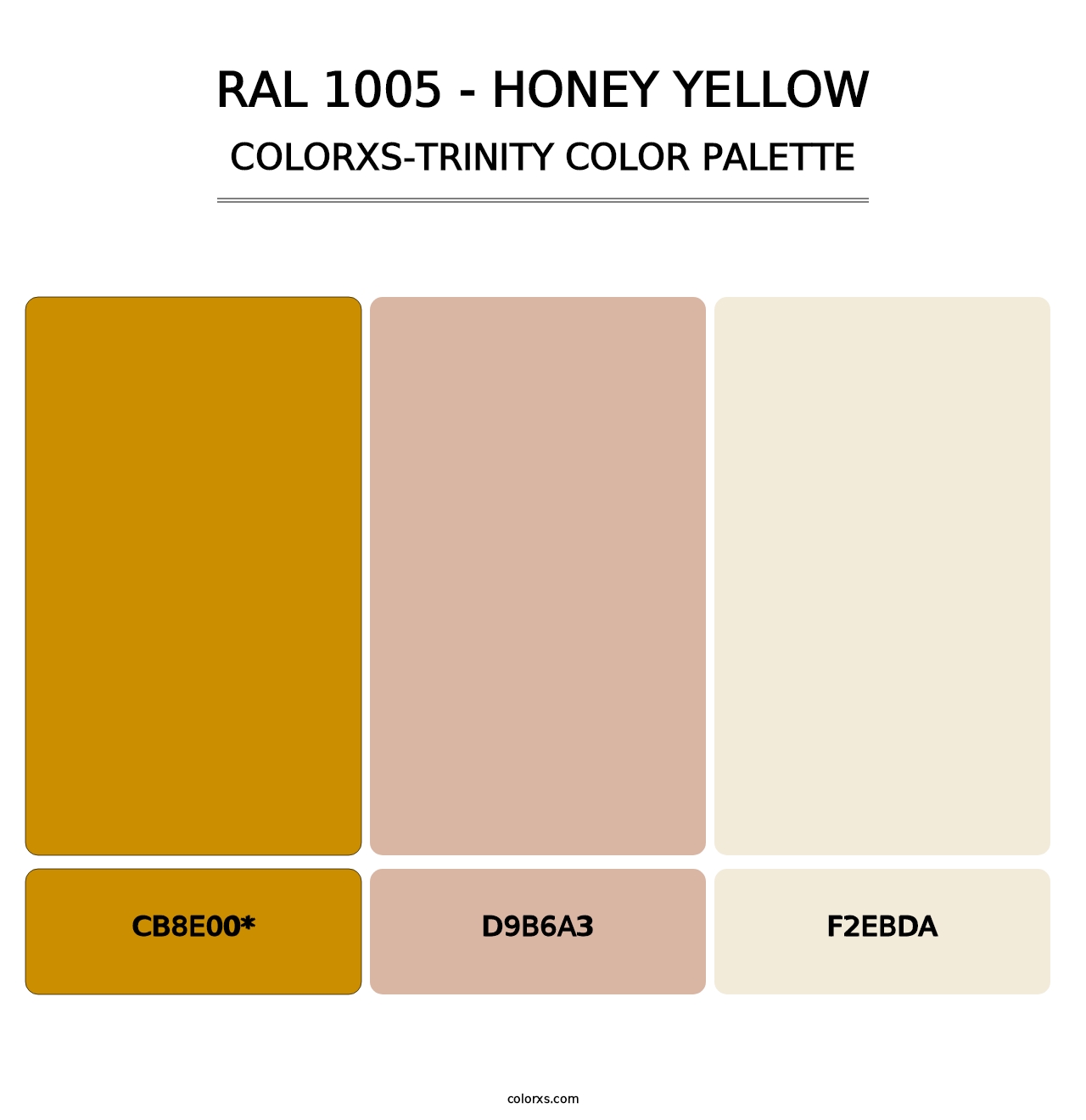 RAL 1005 - Honey Yellow - Colorxs Trinity Palette