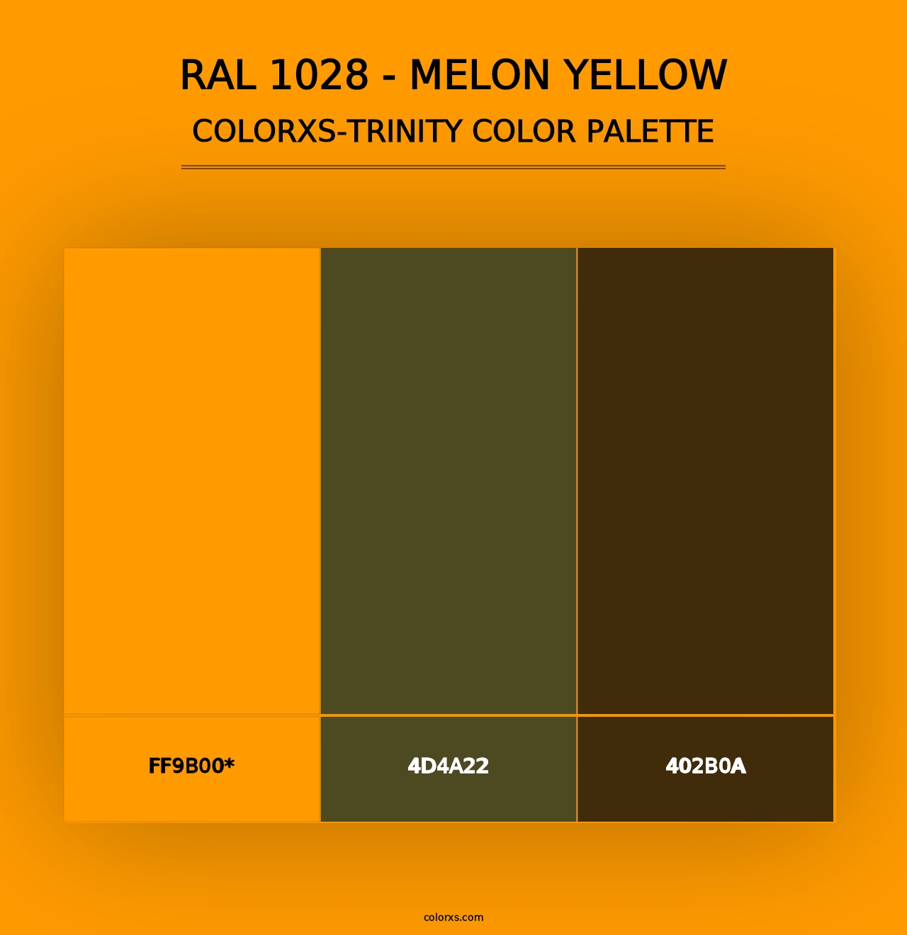 RAL 1028 - Melon Yellow - Colorxs Trinity Palette