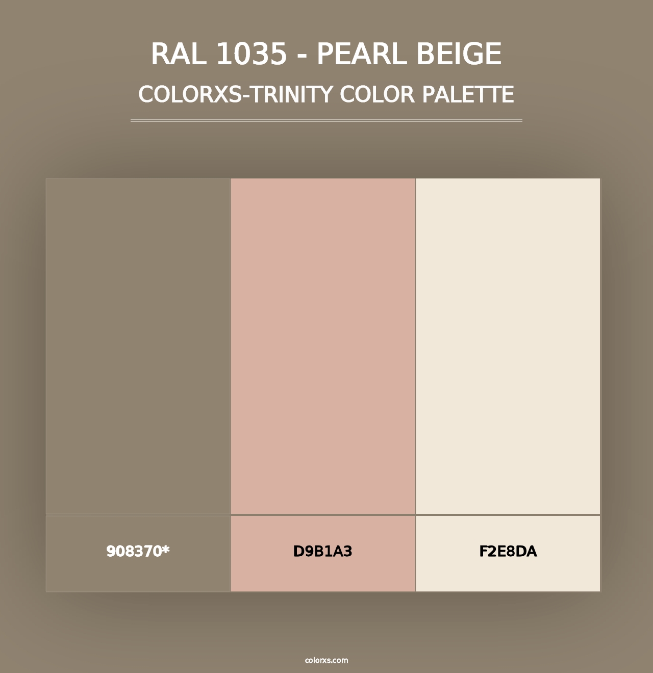 RAL 1035 - Pearl Beige - Colorxs Trinity Palette