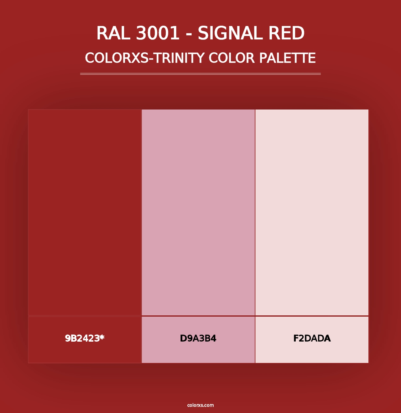 RAL 3001 - Signal Red - Colorxs Trinity Palette