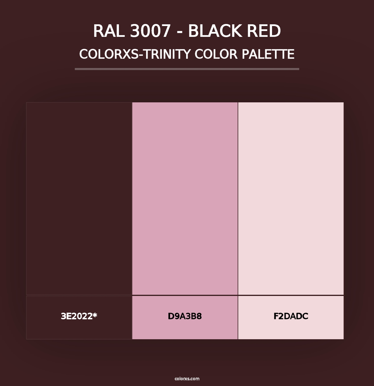 RAL 3007 - Black Red - Colorxs Trinity Palette