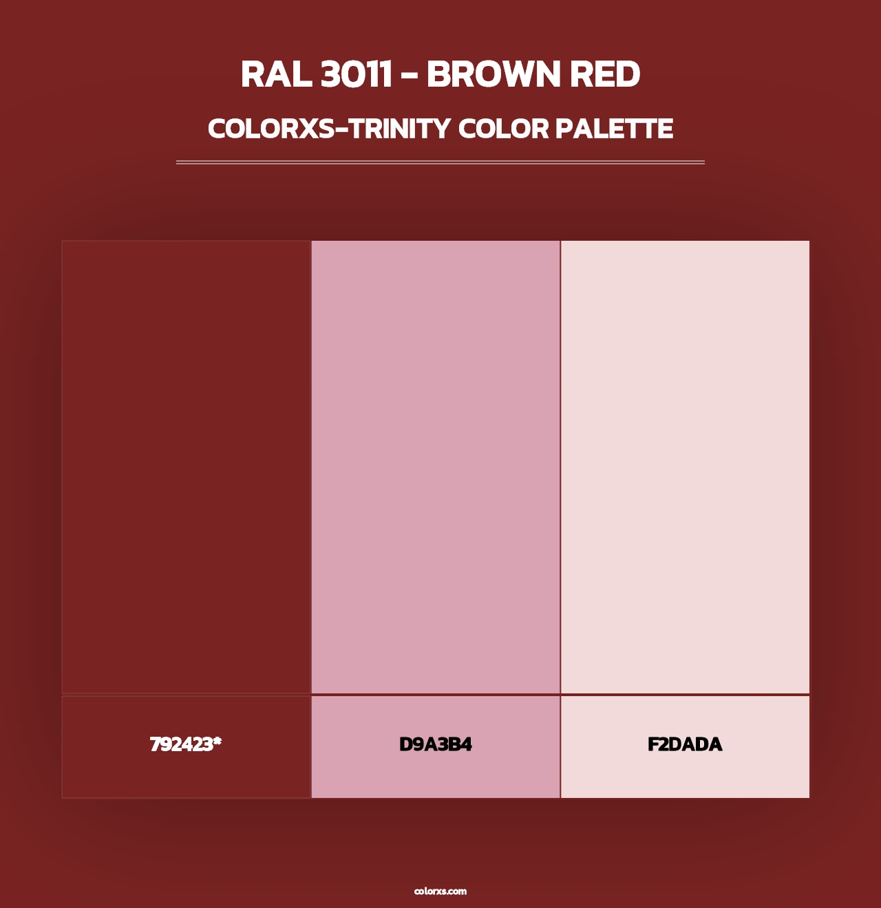 RAL 3011 - Brown Red - Colorxs Trinity Palette