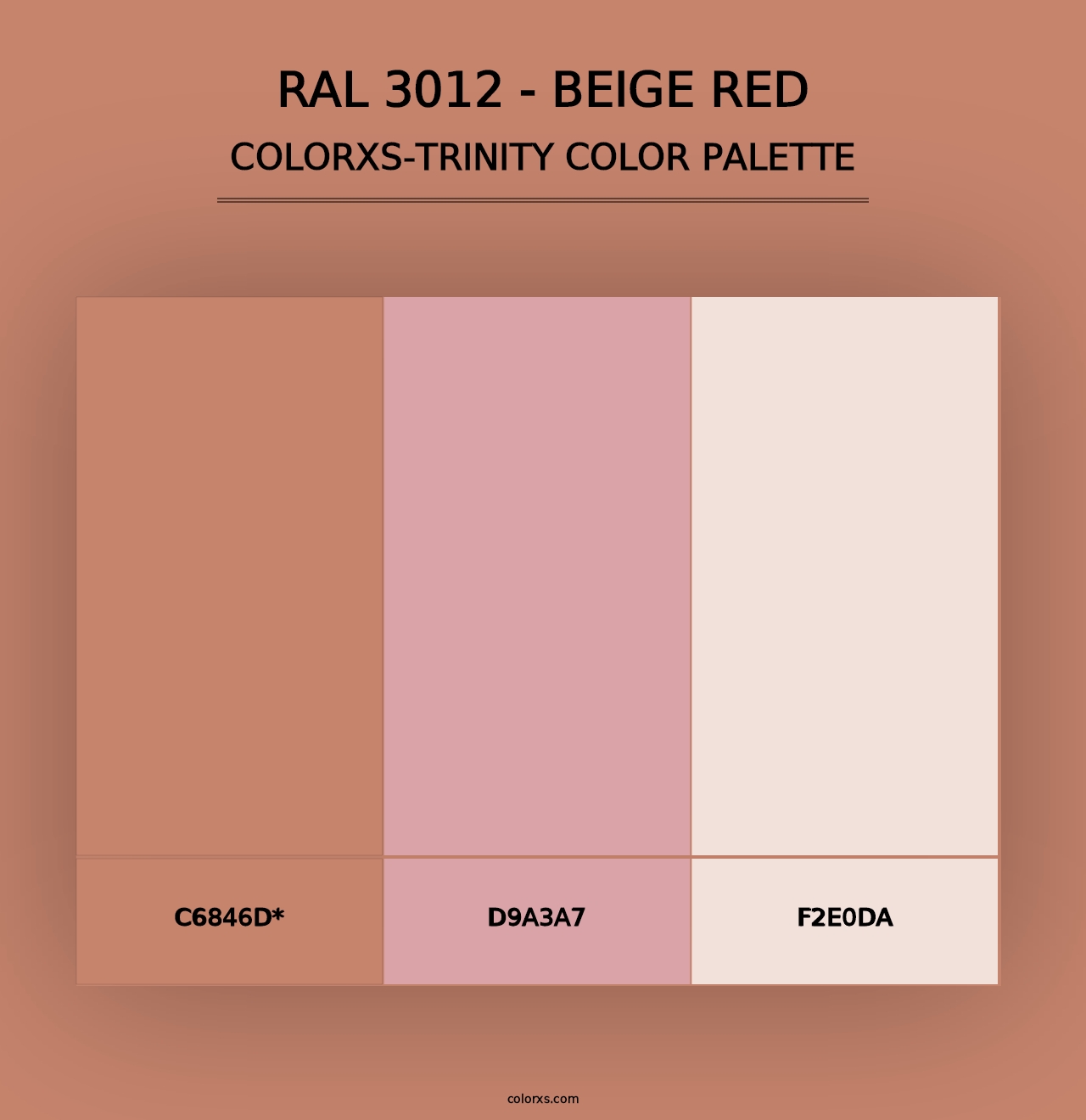 RAL 3012 - Beige Red - Colorxs Trinity Palette