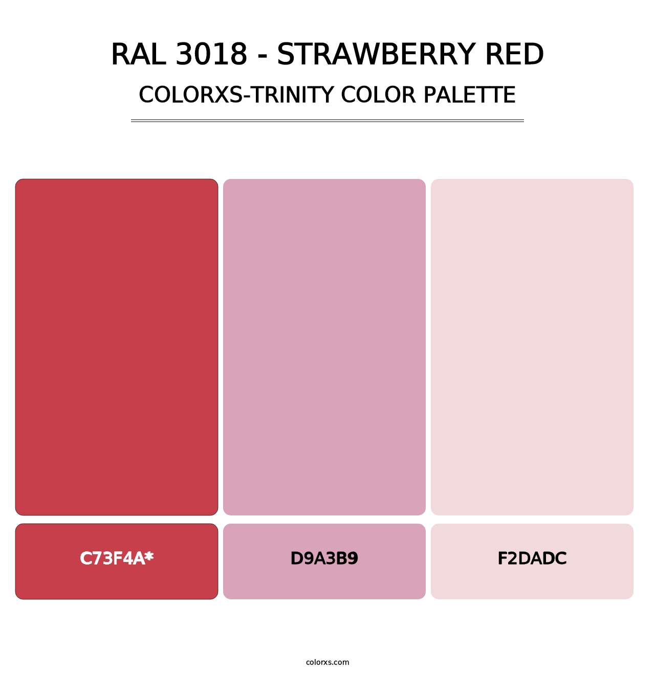 RAL 3018 - Strawberry Red - Colorxs Trinity Palette