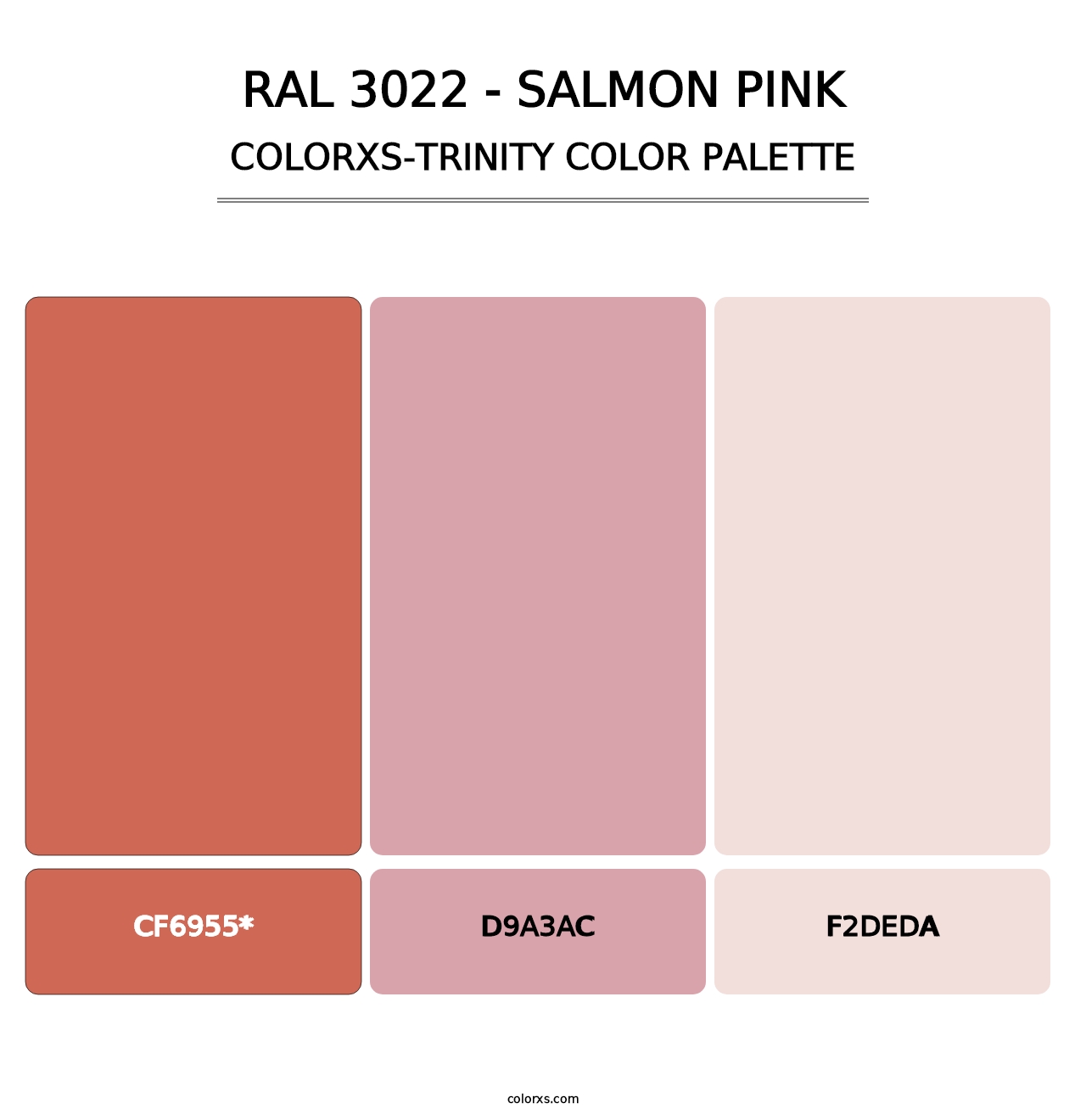 RAL 3022 - Salmon Pink - Colorxs Trinity Palette