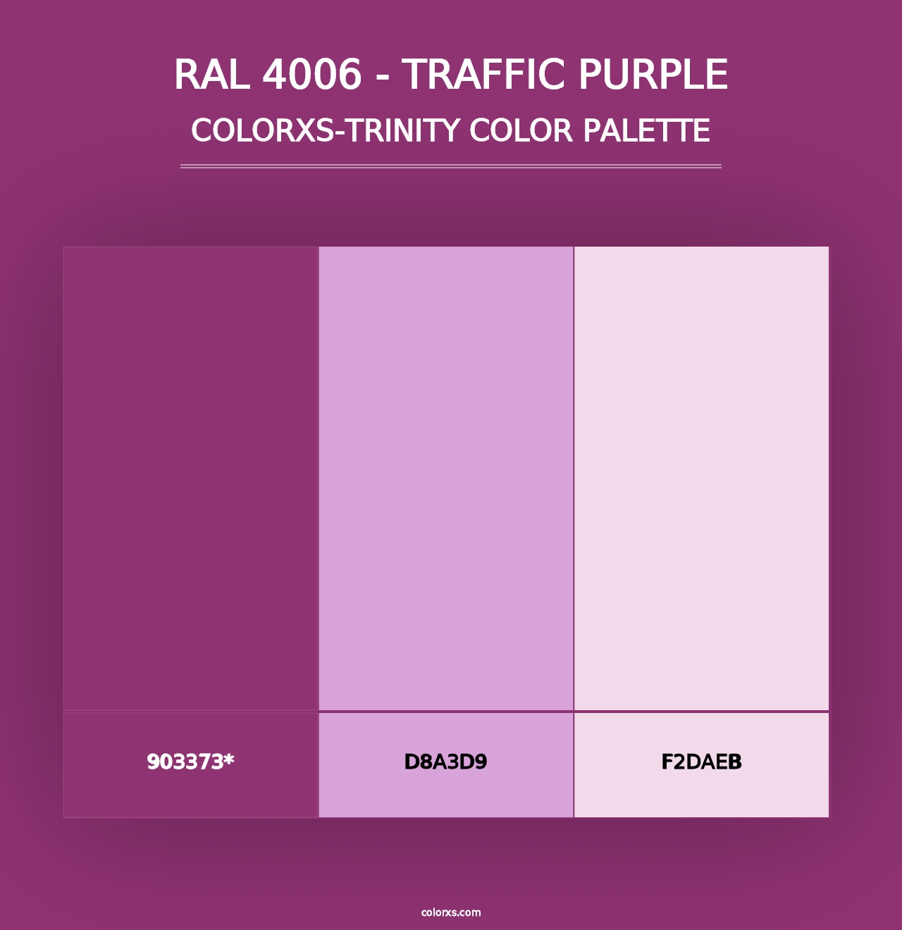 RAL 4006 - Traffic Purple - Colorxs Trinity Palette