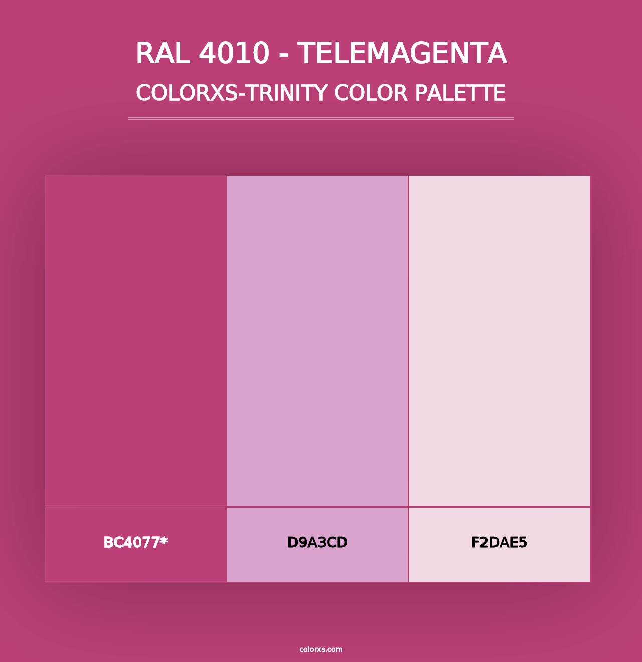 RAL 4010 - Telemagenta - Colorxs Trinity Palette