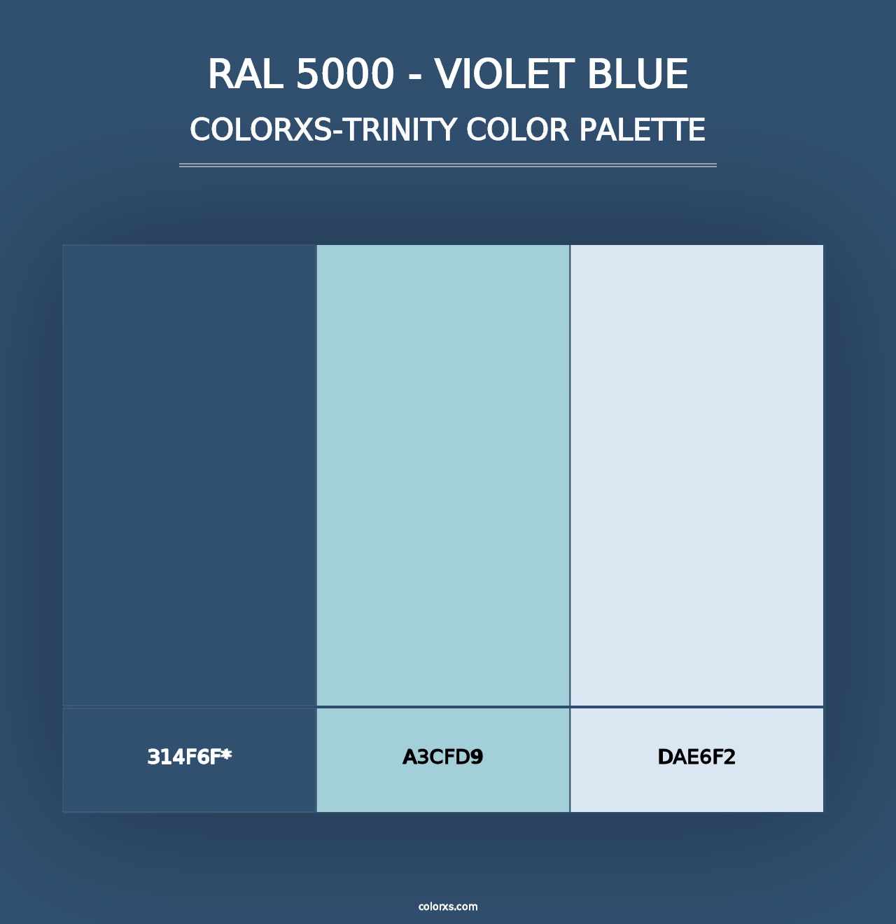 RAL 5000 - Violet Blue - Colorxs Trinity Palette