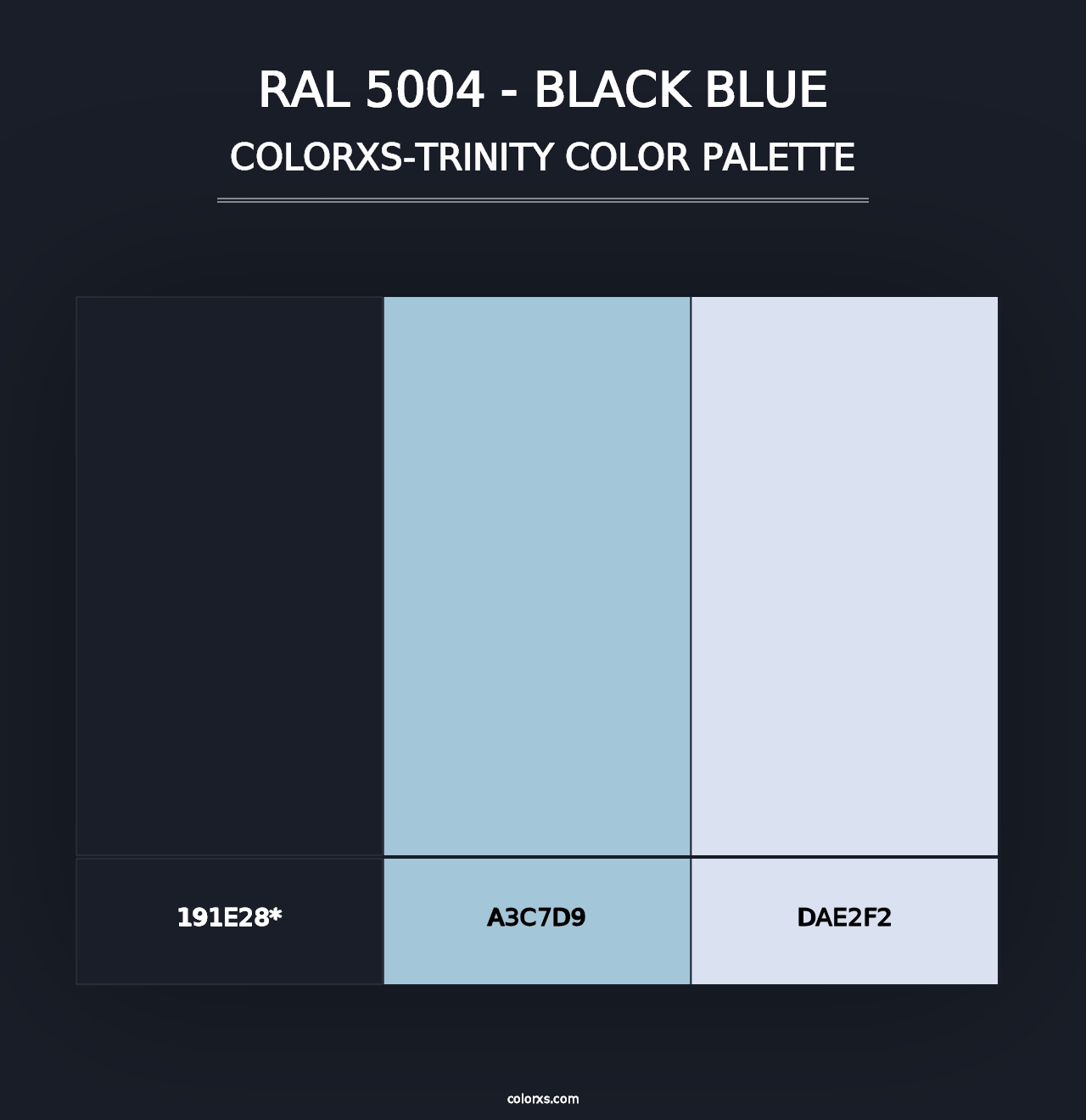 RAL 5004 - Black Blue - Colorxs Trinity Palette