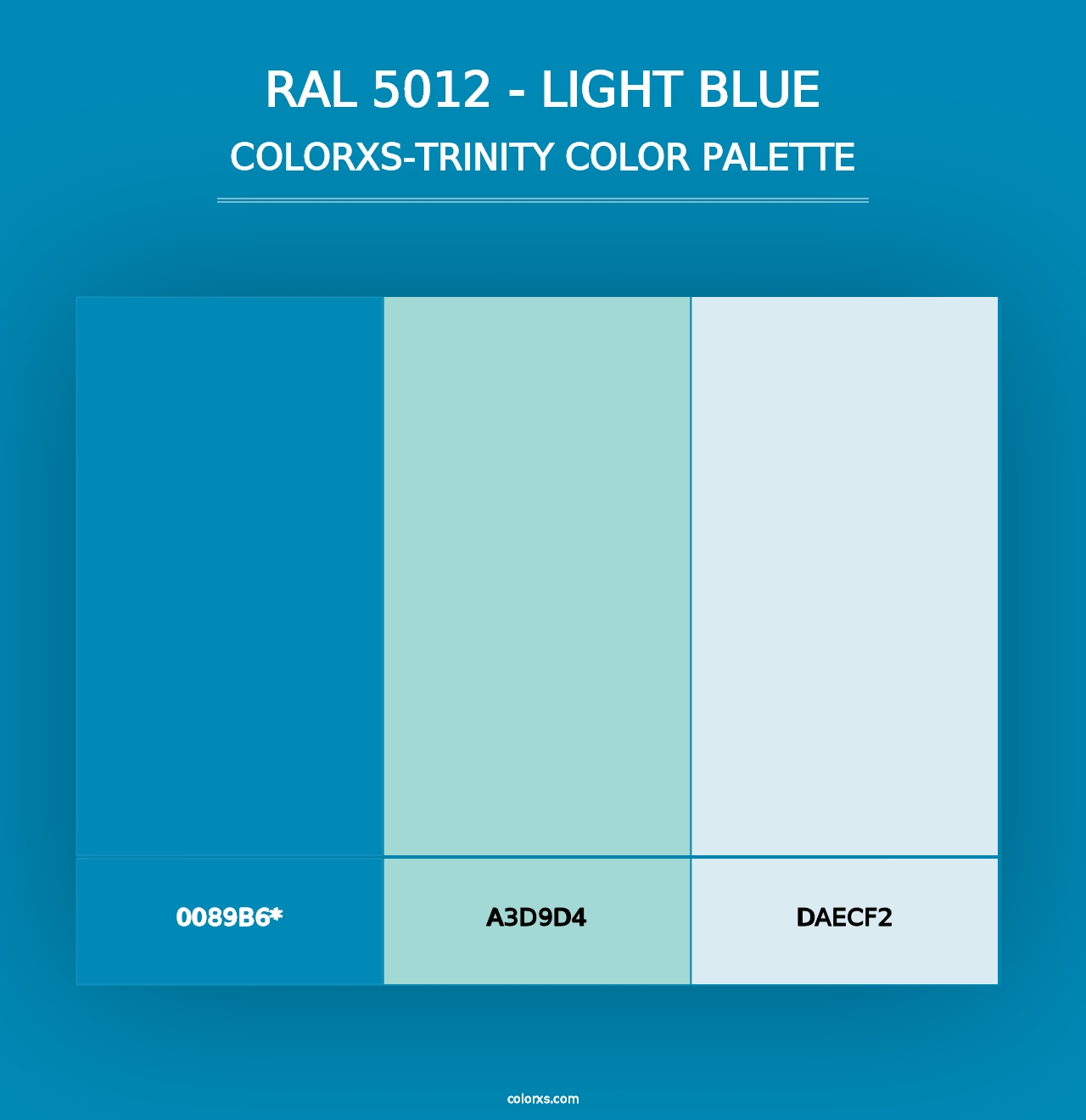 RAL 5012 - Light Blue - Colorxs Trinity Palette