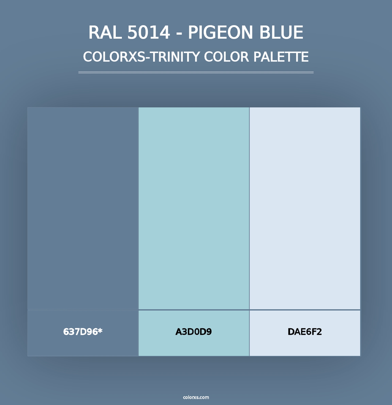 RAL 5014 - Pigeon Blue - Colorxs Trinity Palette