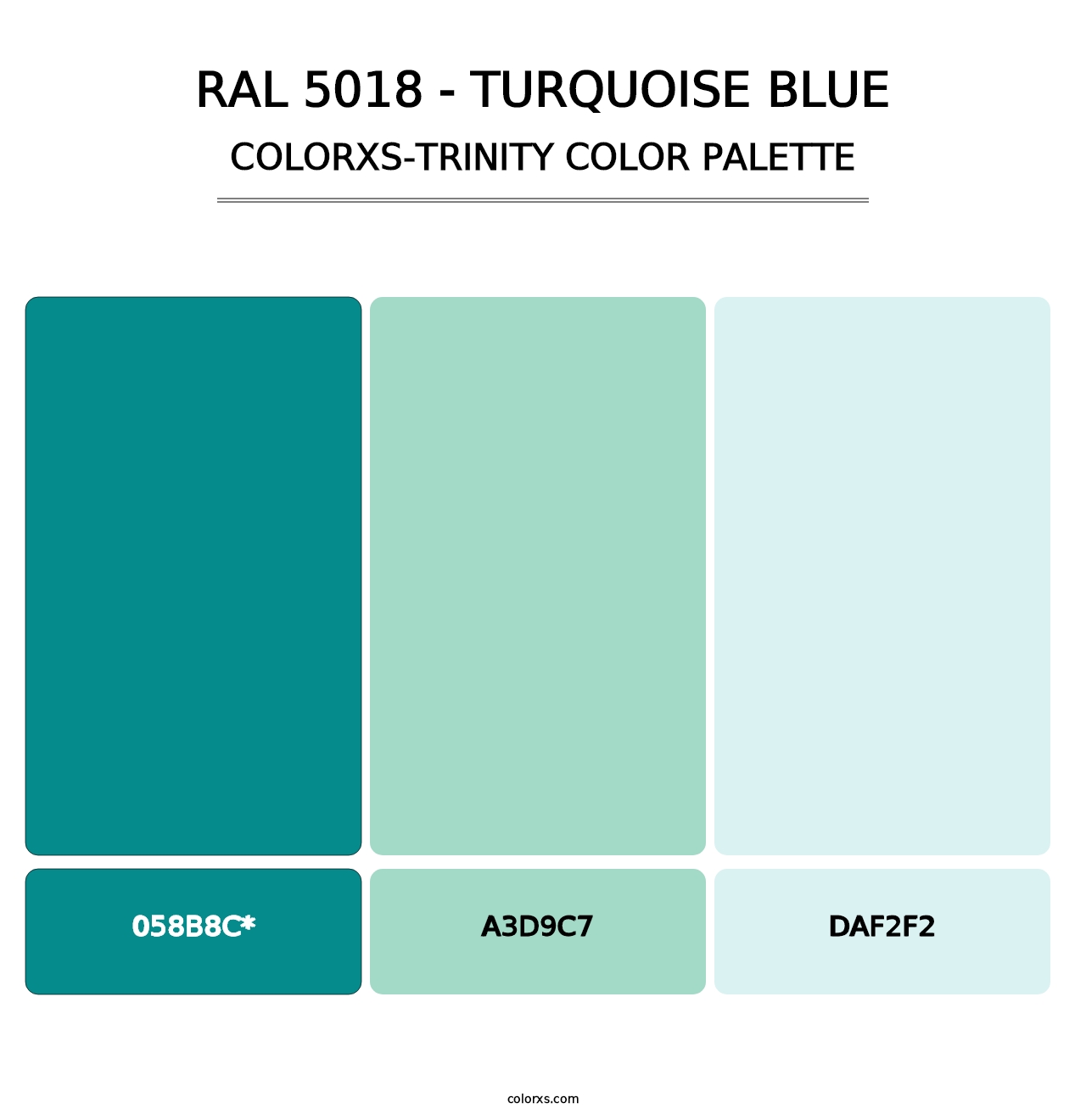 RAL 5018 - Turquoise Blue - Colorxs Trinity Palette