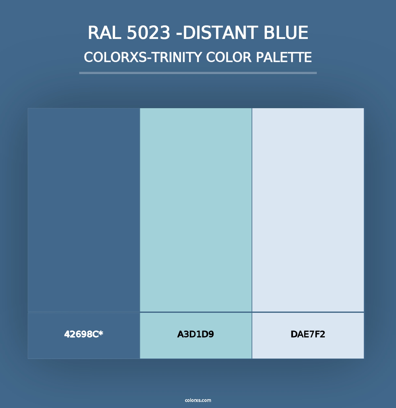 RAL 5023 -Distant Blue - Colorxs Trinity Palette