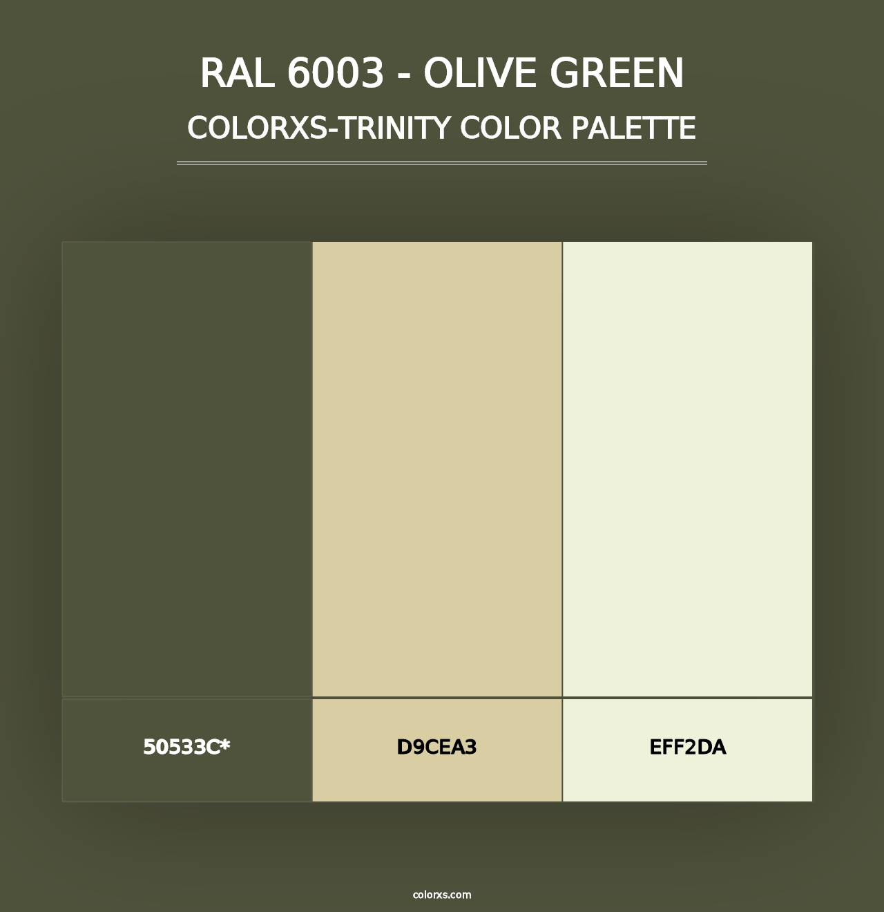 RAL 6003 - Olive Green - Colorxs Trinity Palette