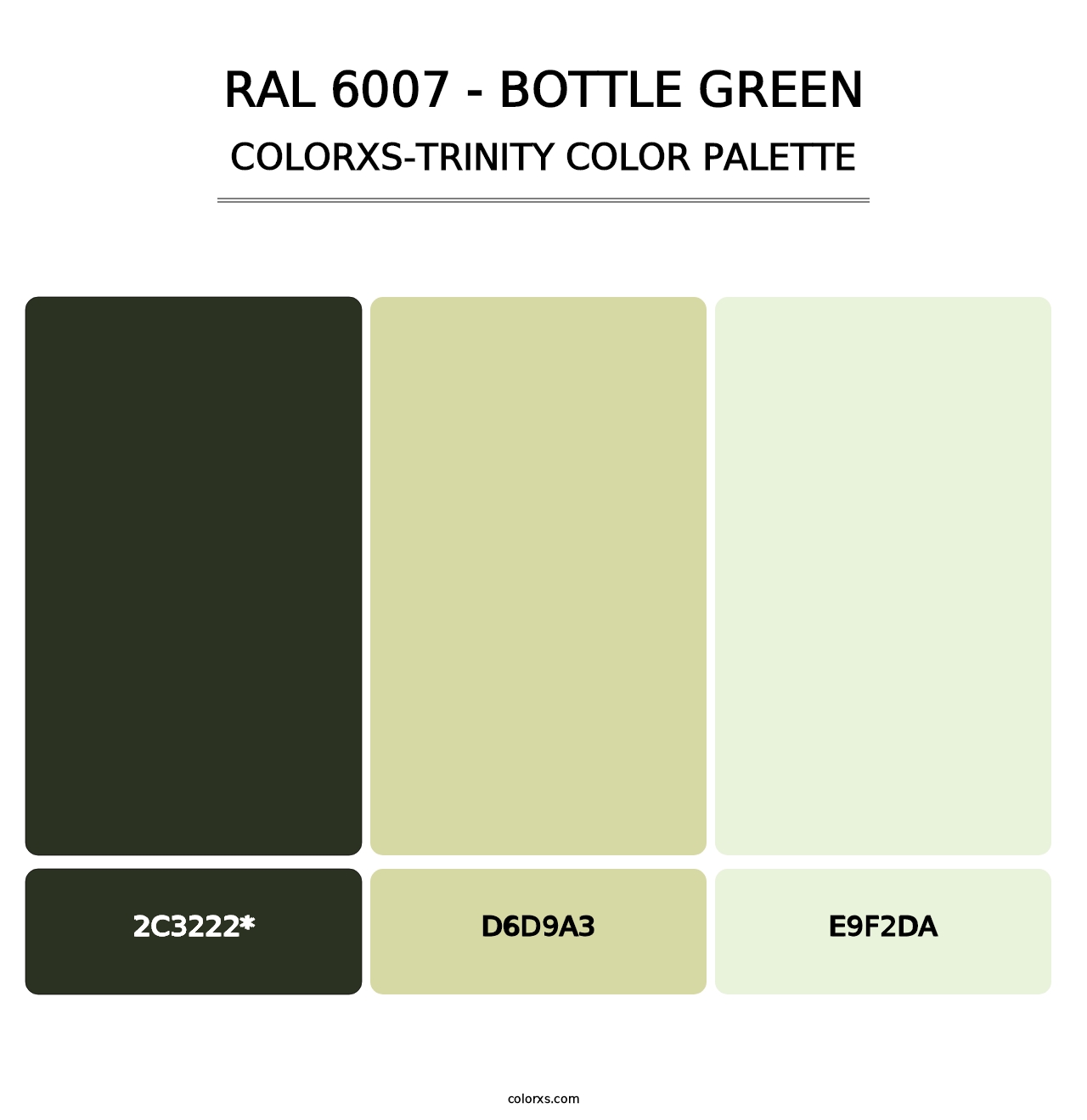 RAL 6007 - Bottle Green - Colorxs Trinity Palette