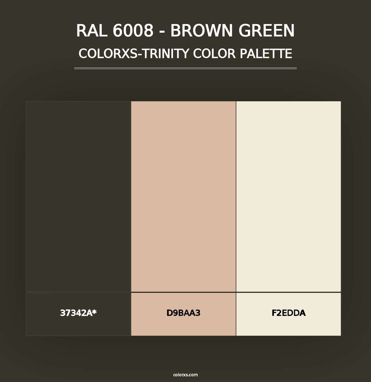 RAL 6008 - Brown Green - Colorxs Trinity Palette