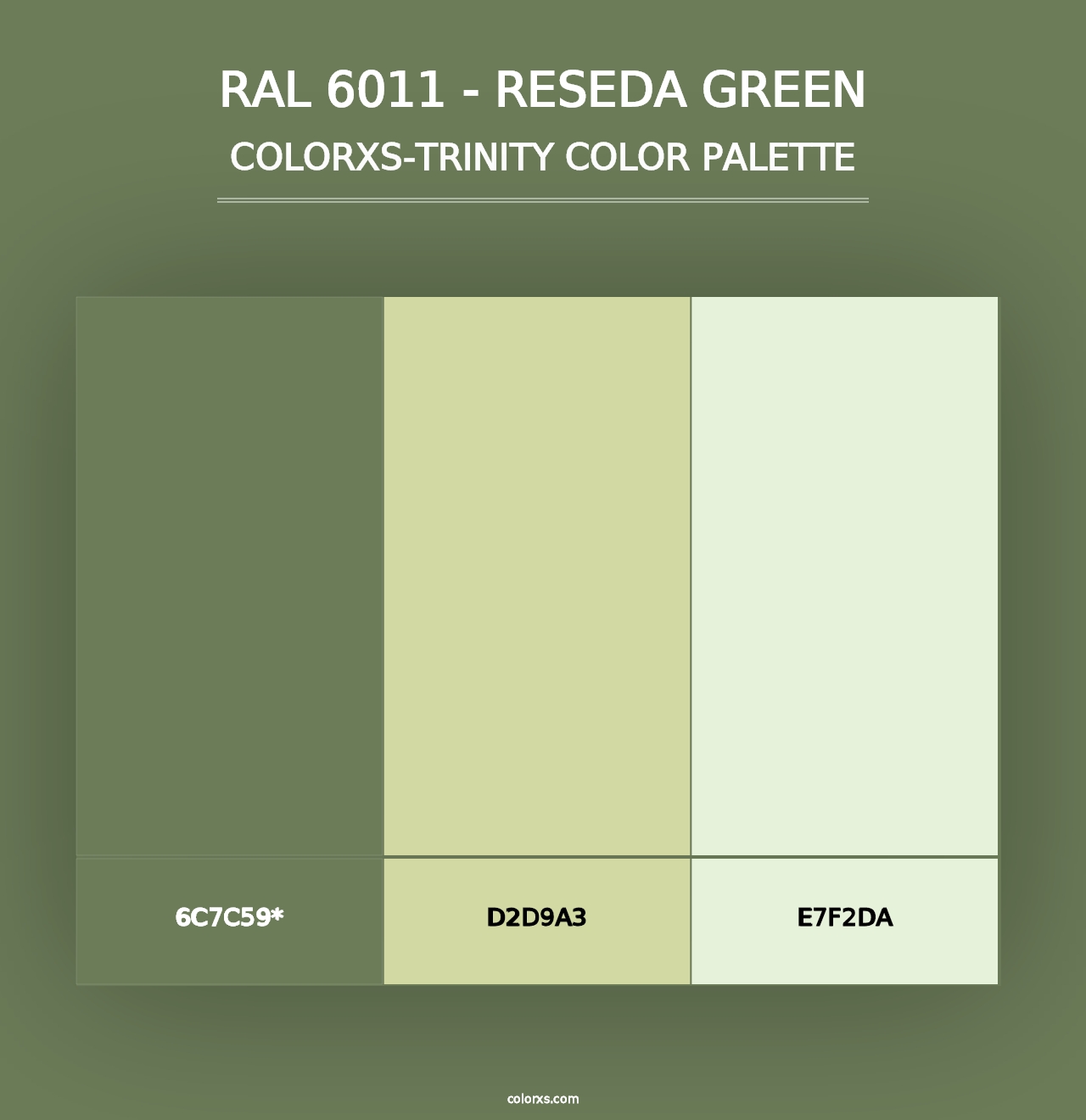 RAL 6011 - Reseda Green - Colorxs Trinity Palette