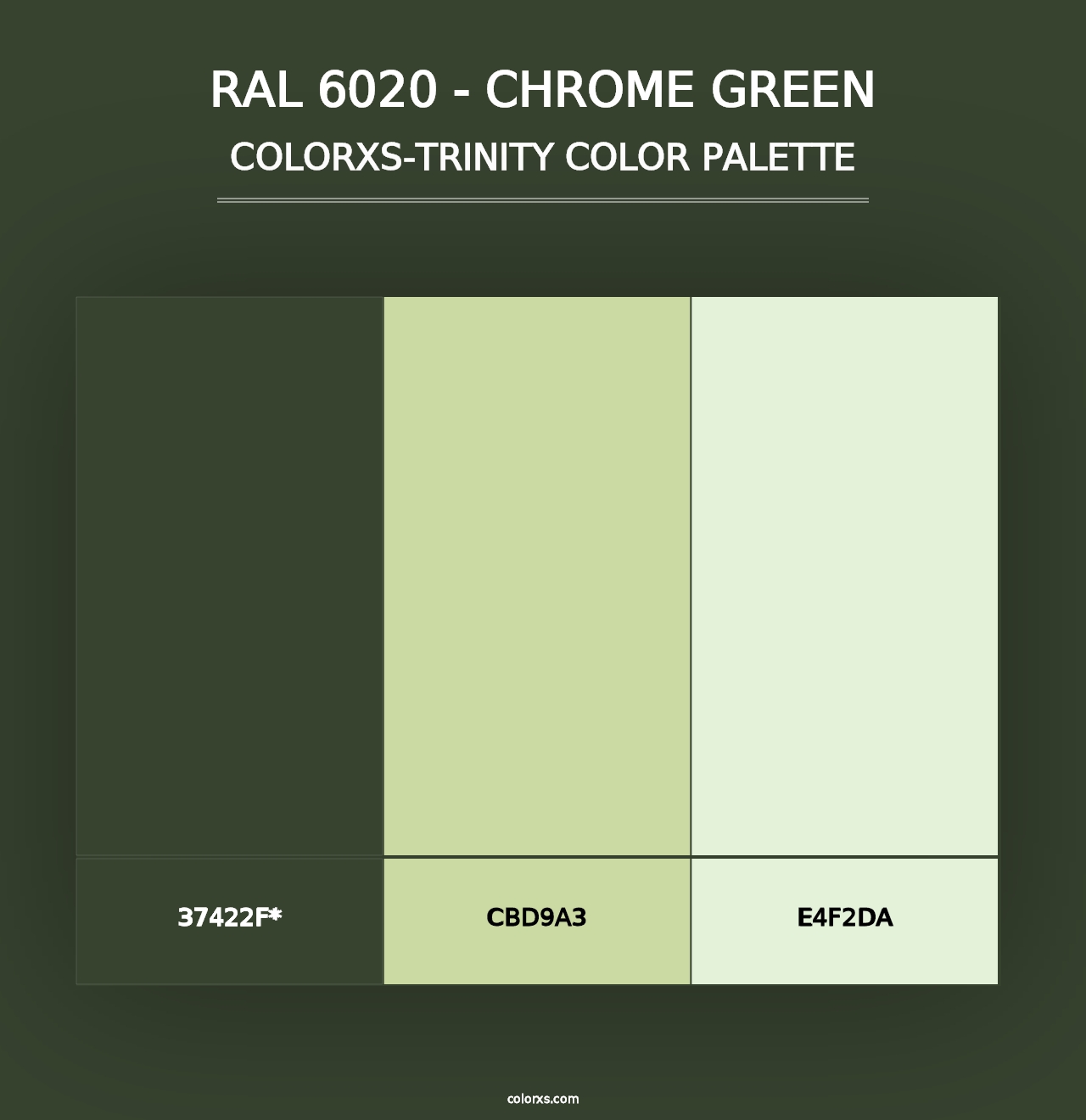 RAL 6020 - Chrome Green - Colorxs Trinity Palette