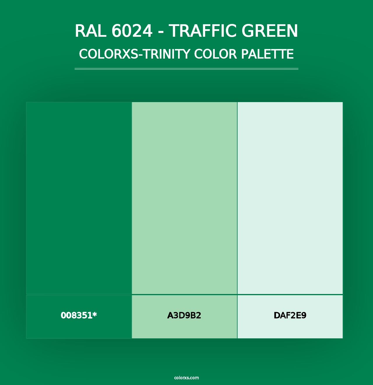 RAL 6024 - Traffic Green - Colorxs Trinity Palette