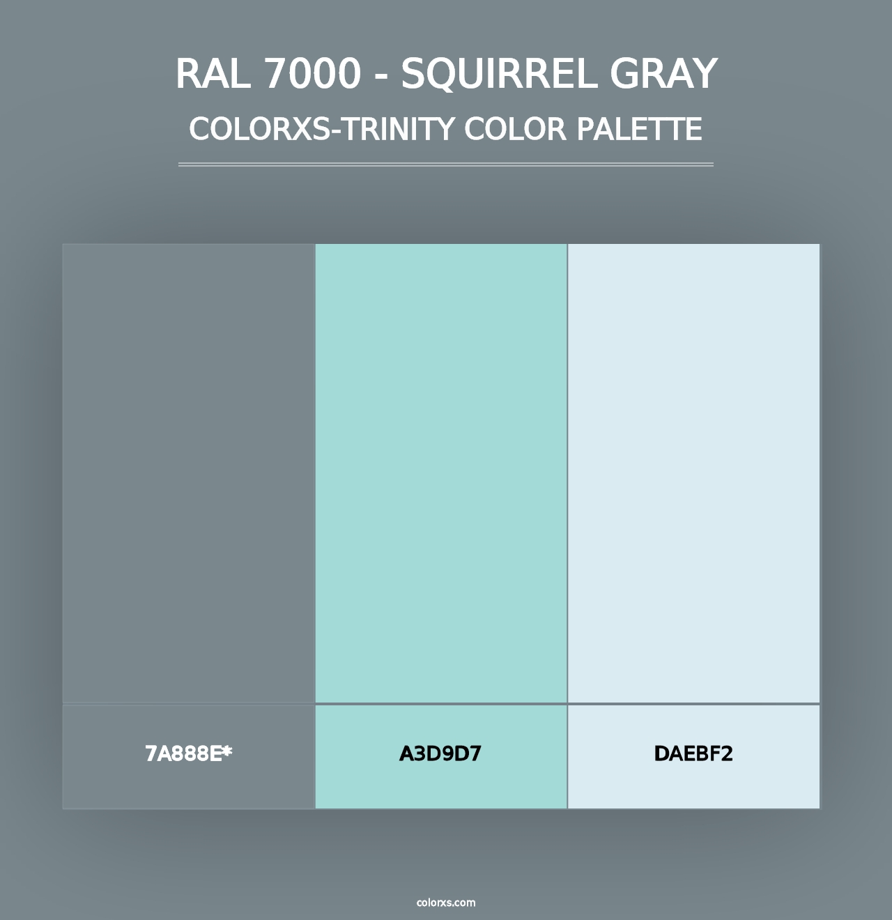 RAL 7000 - Squirrel Gray - Colorxs Trinity Palette