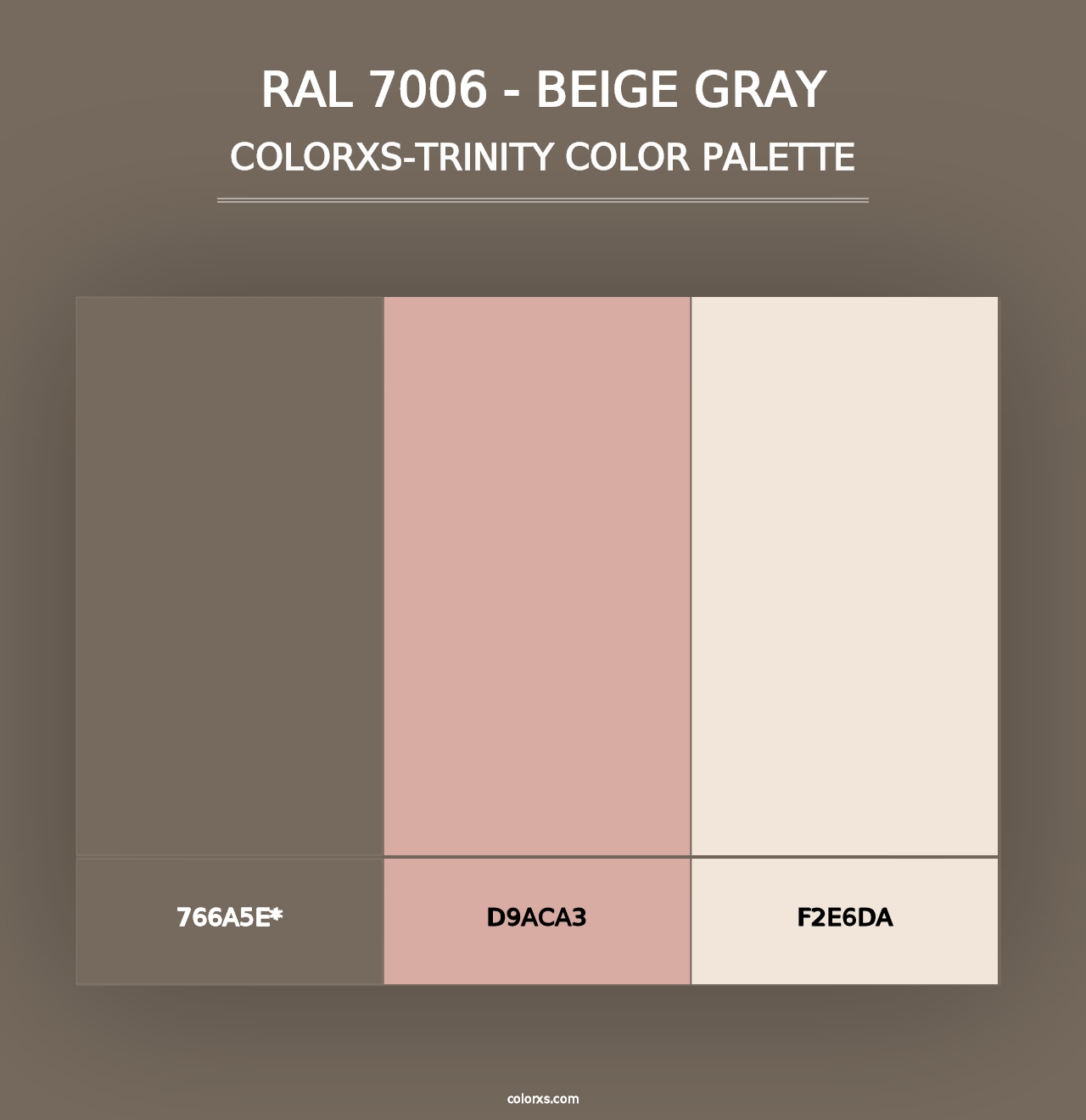 RAL 7006 - Beige Gray - Colorxs Trinity Palette