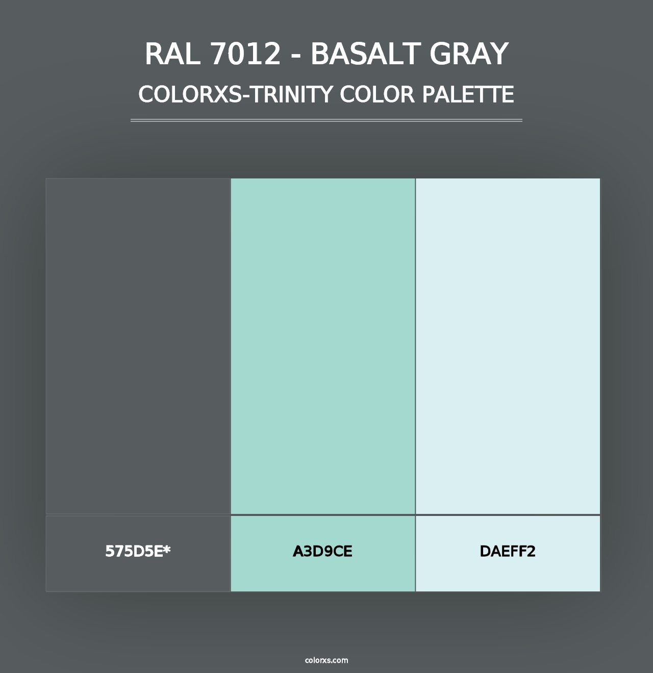 RAL 7012 - Basalt Gray - Colorxs Trinity Palette