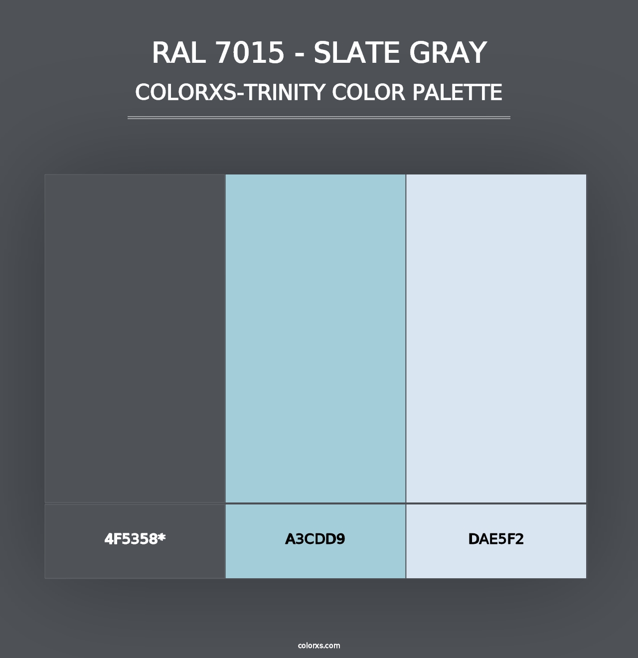 RAL 7015 - Slate Gray - Colorxs Trinity Palette