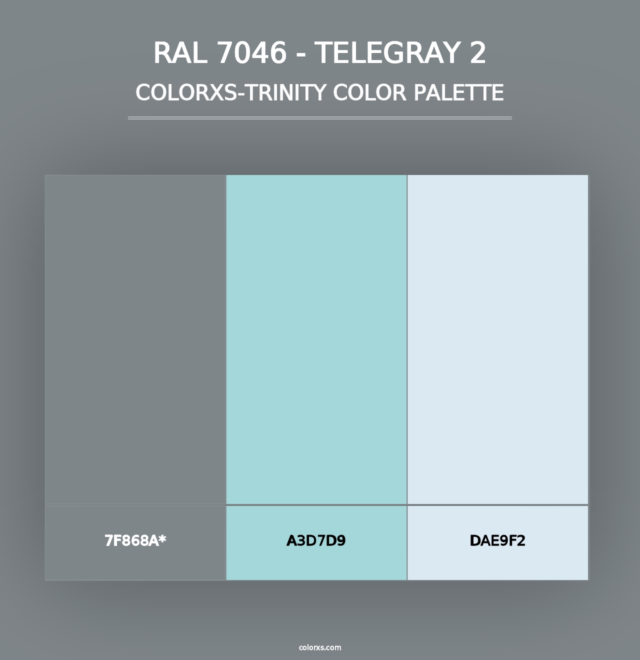 RAL 7046 - Telegray 2 - Colorxs Trinity Palette