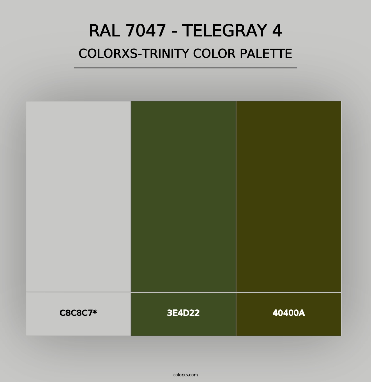 RAL 7047 - Telegray 4 - Colorxs Trinity Palette