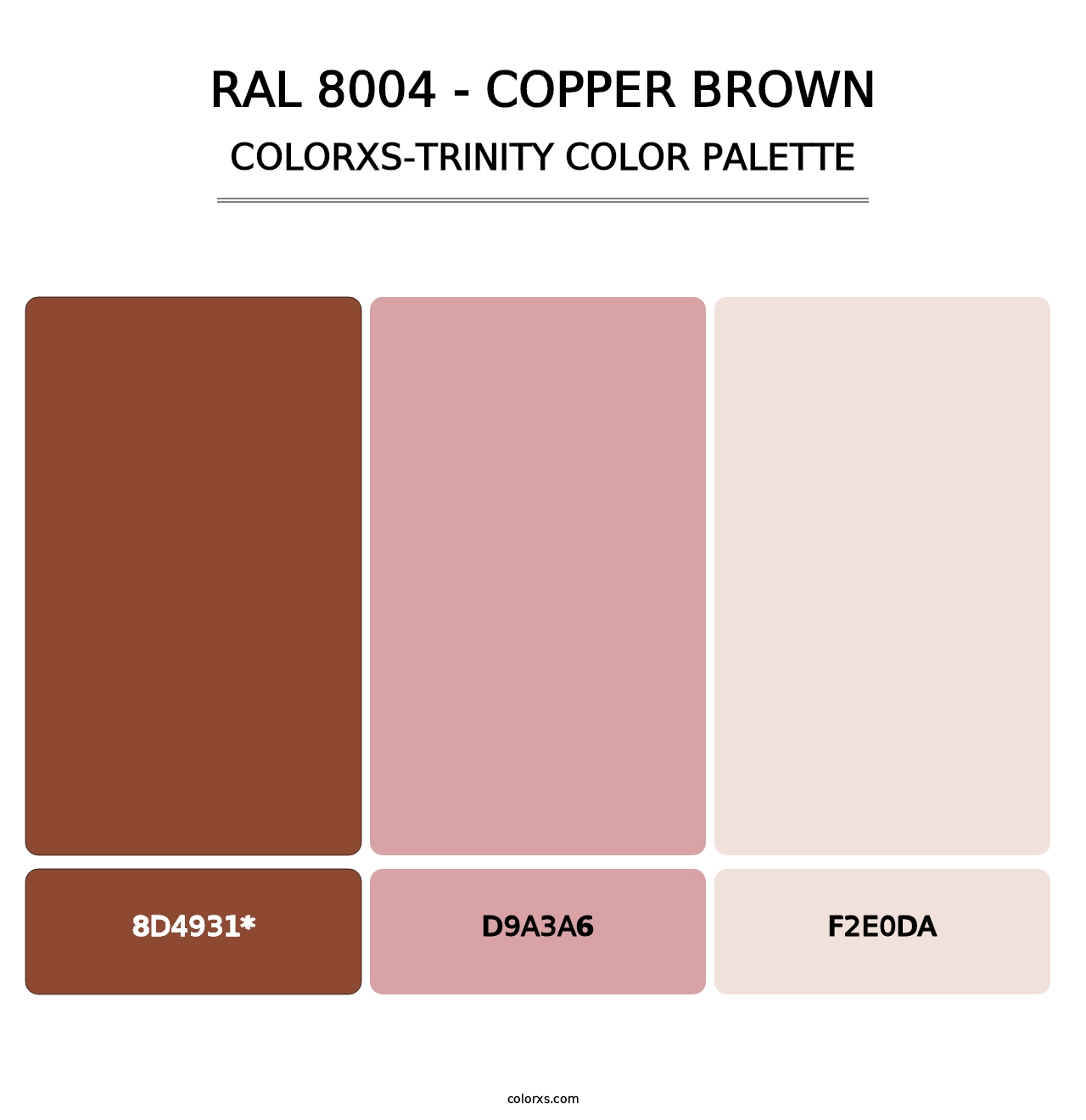 RAL 8004 - Copper Brown - Colorxs Trinity Palette