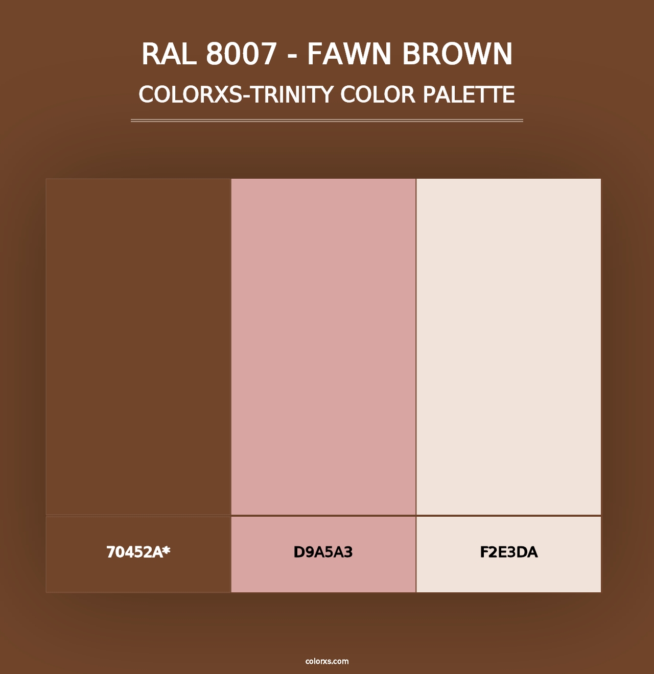 RAL 8007 - Fawn Brown - Colorxs Trinity Palette