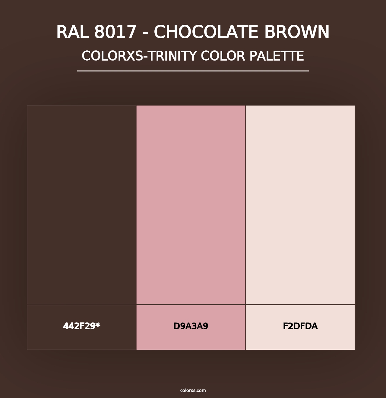 RAL 8017 - Chocolate Brown - Colorxs Trinity Palette