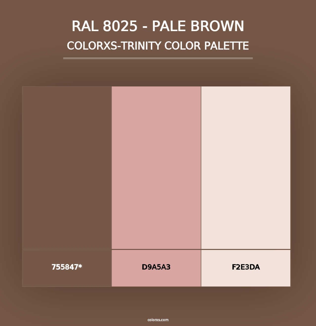 RAL 8025 - Pale Brown - Colorxs Trinity Palette