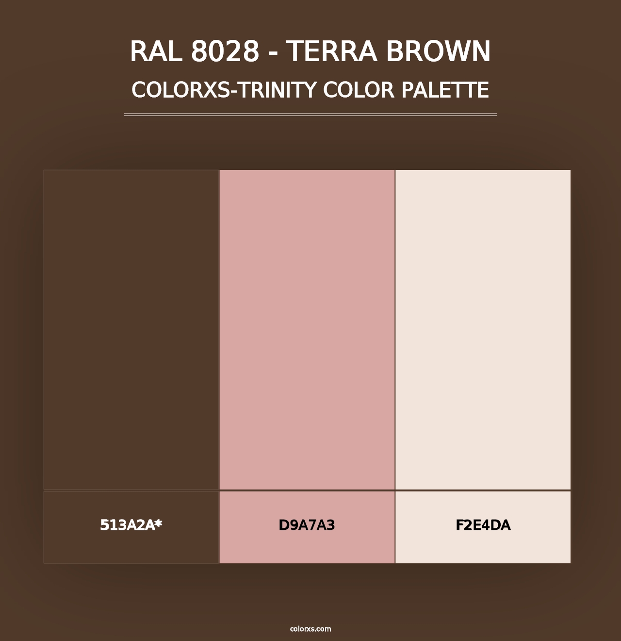 RAL 8028 - Terra Brown - Colorxs Trinity Palette