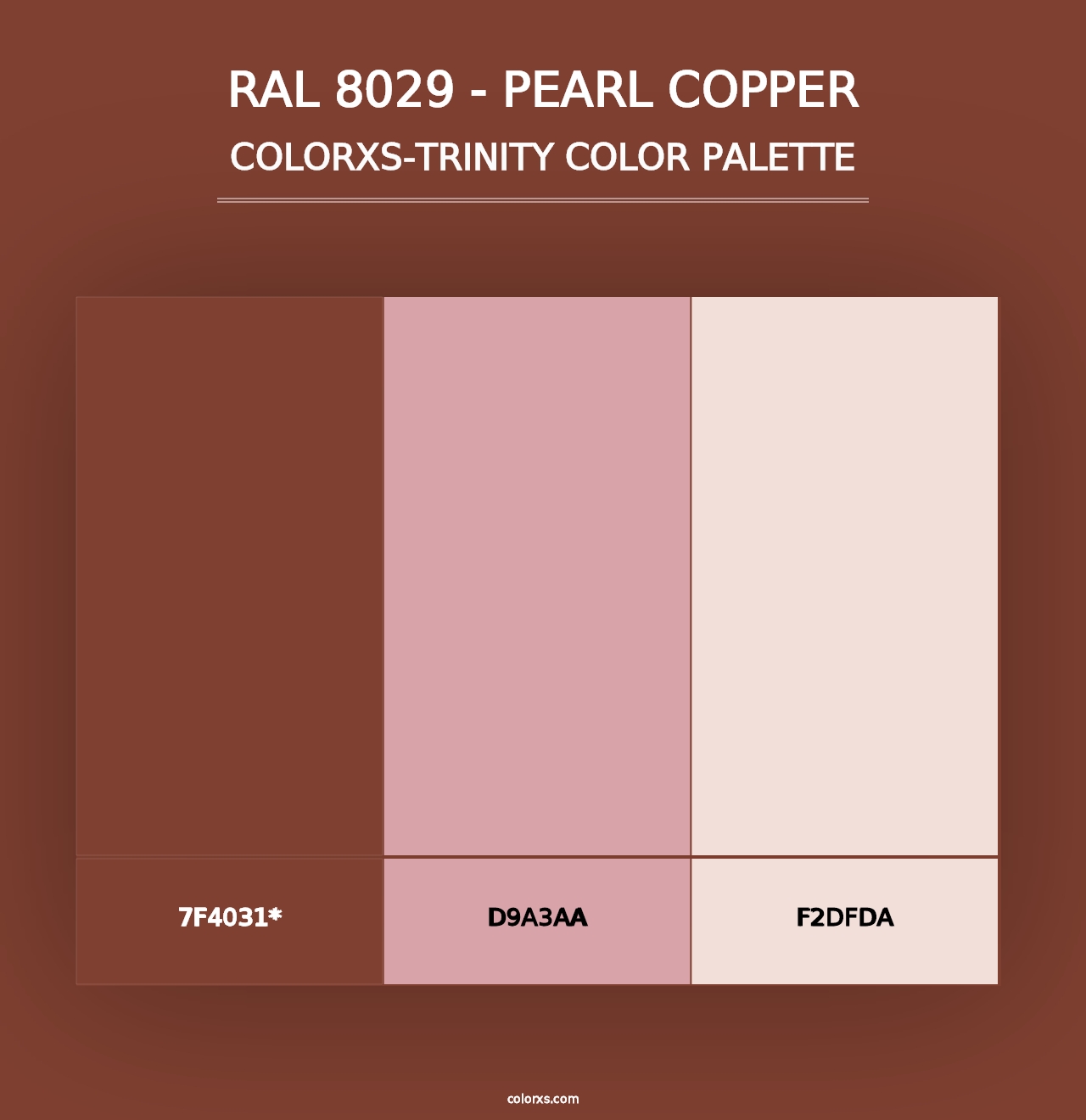 RAL 8029 - Pearl Copper - Colorxs Trinity Palette