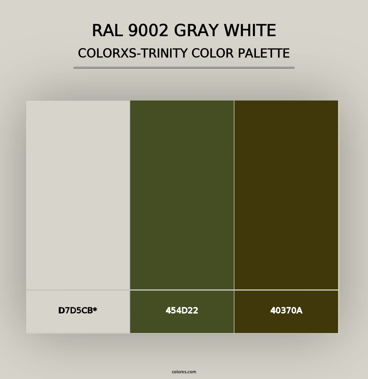 RAL 9002 Gray White - Colorxs Trinity Palette