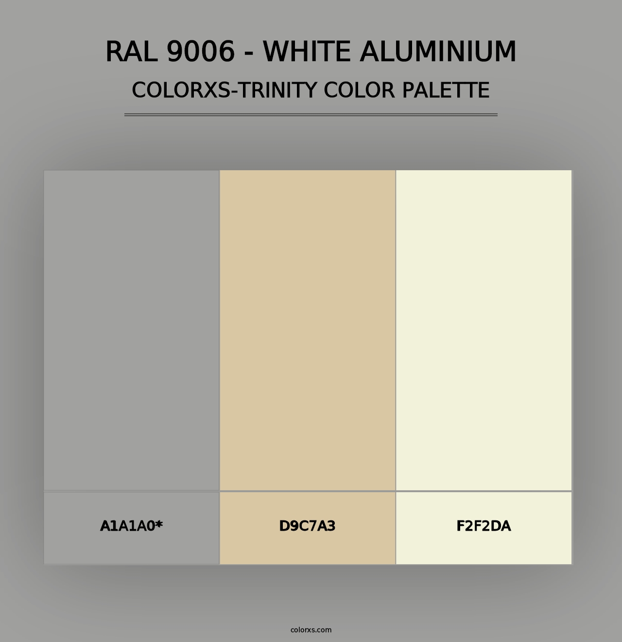 RAL 9006 - White Aluminium - Colorxs Trinity Palette