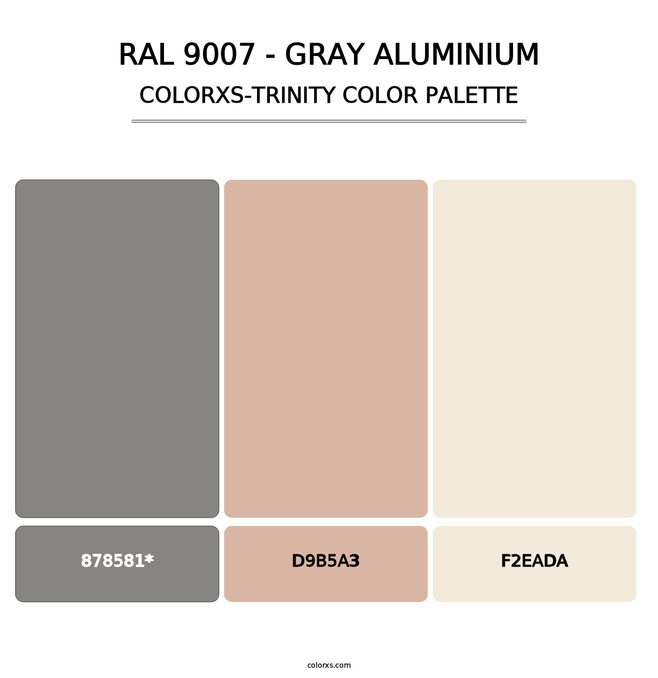 RAL 9007 - Gray Aluminium - Colorxs Trinity Palette