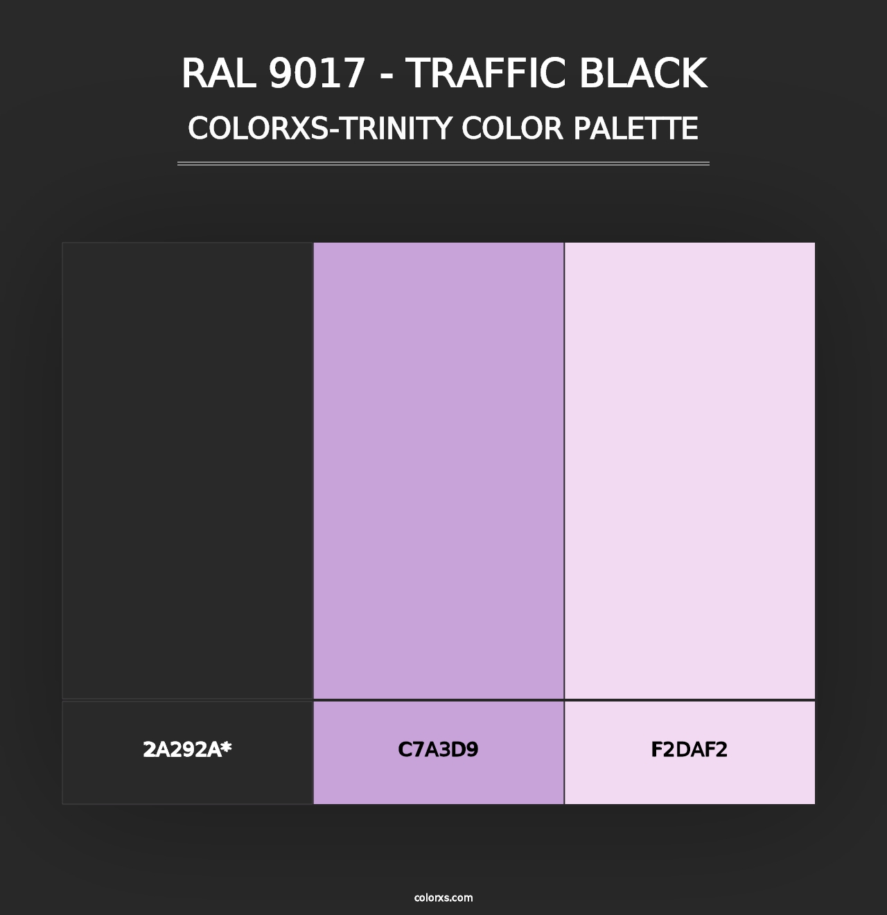 RAL 9017 - Traffic Black - Colorxs Trinity Palette