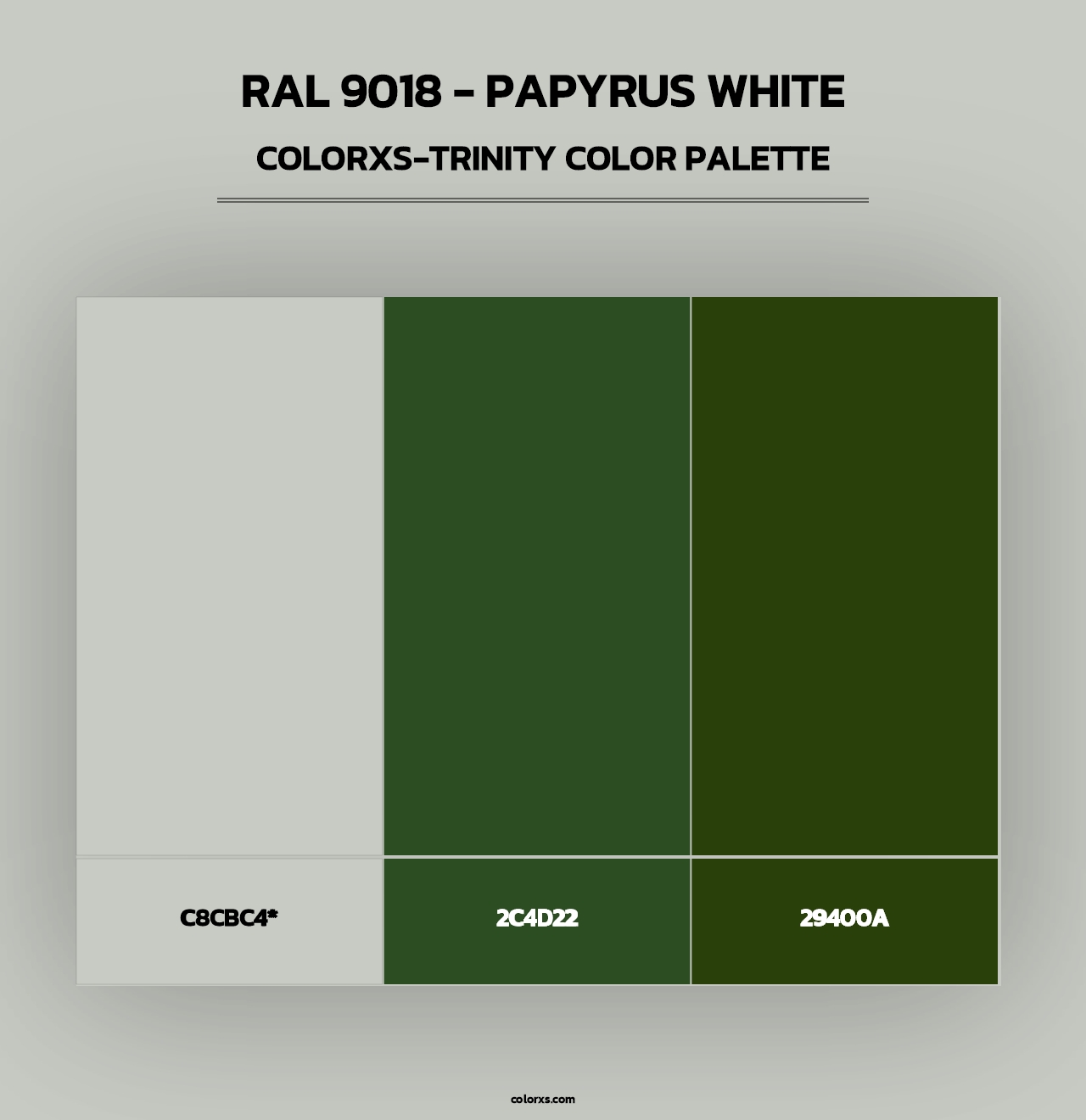 RAL 9018 - Papyrus White - Colorxs Trinity Palette