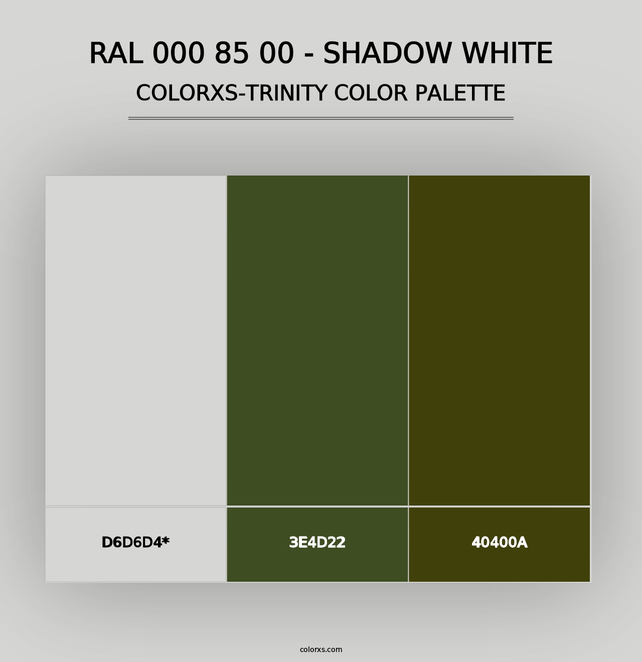 RAL 000 85 00 - Shadow White - Colorxs Trinity Palette